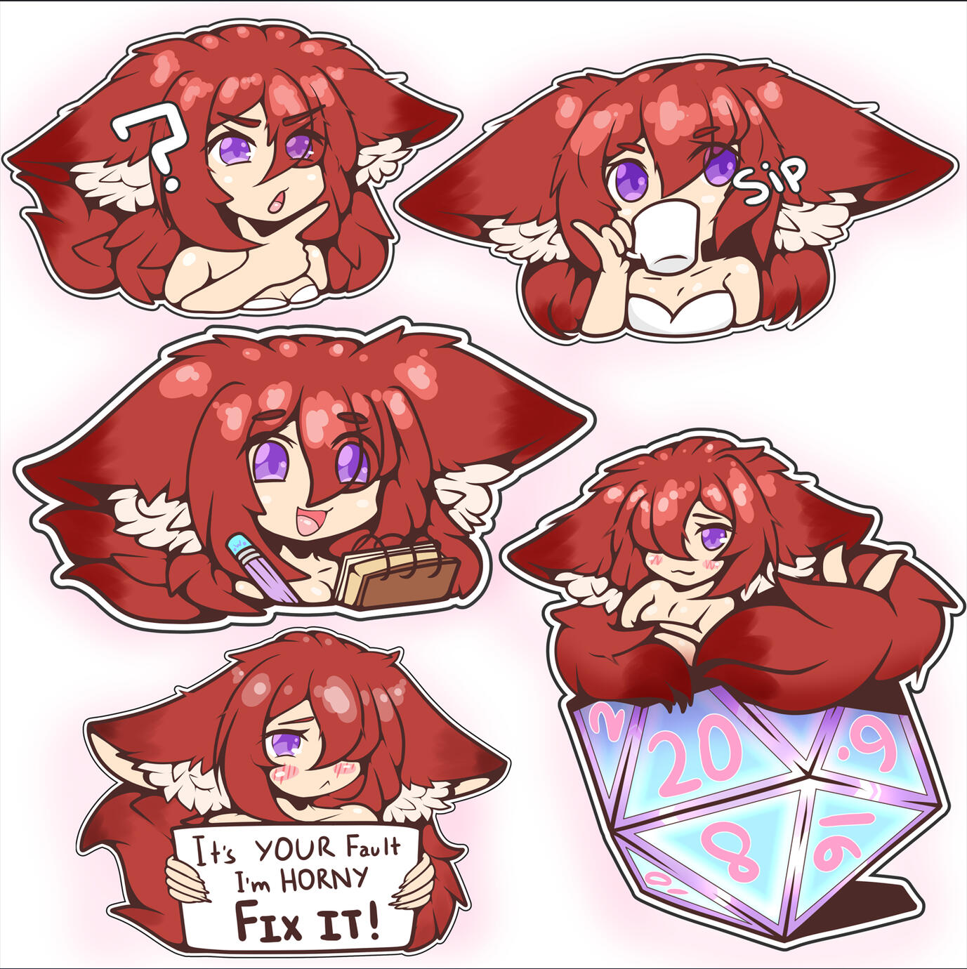 Stickers | Base Price: 25 (pack of 5: 100)