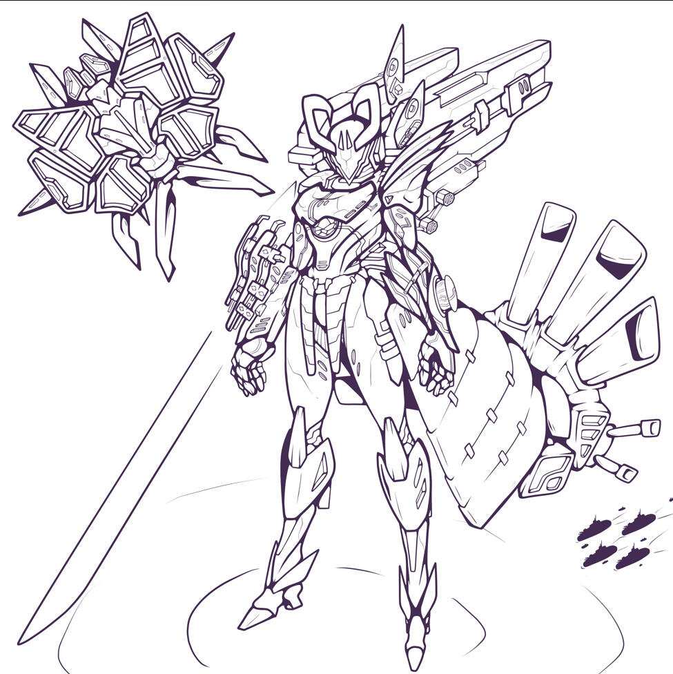 Mecha/Detailed Lineart | Base Price: 80* (recommended)